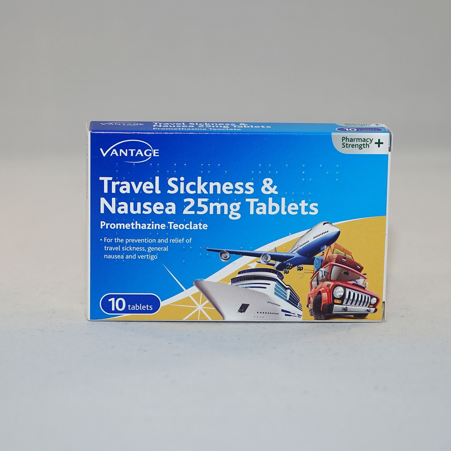 travel sickness tablets with food